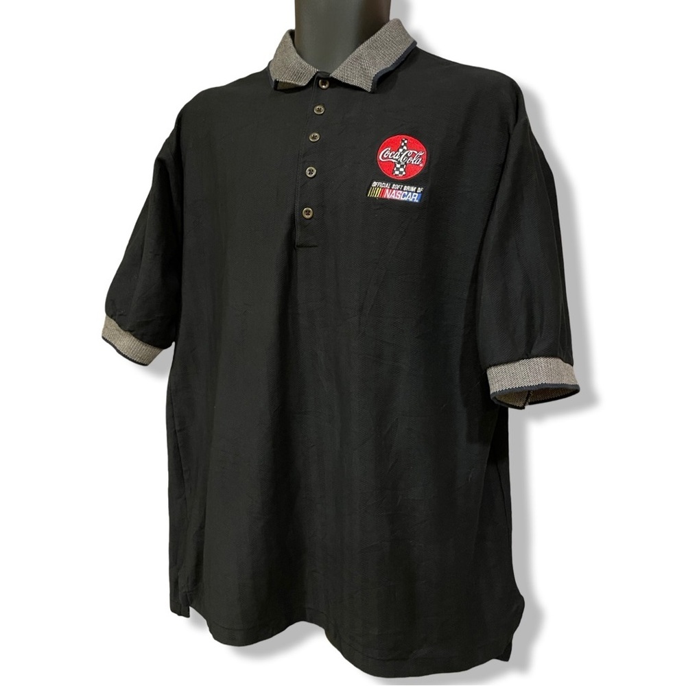 Vintage 90s Nascar x Coca-Cola Polo Shirt